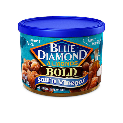 Blue Diamond Almonds Bold Salt & Vinegar, 6 Ounce, 12 Per Case